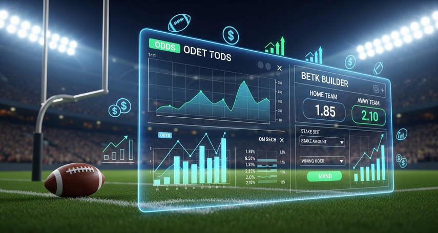 Imagem que ilustra um guia completo de apostas esportivas, com estratégias e dicas.